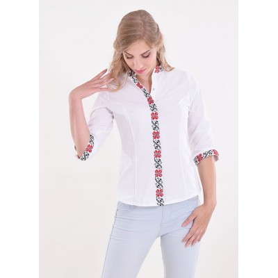 Embroidered blouse "Luck" white